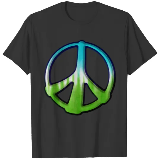 3D TIE - DYE - PEACE SIGN T Shirts