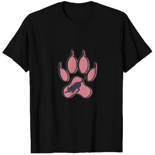 angry black cat paw - gift idea T Shirts