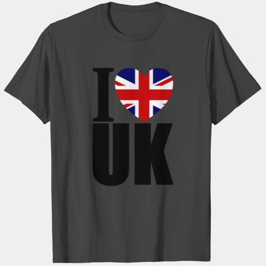 I LOVE UK - United Kingdom Union Jack London GB T Shirts