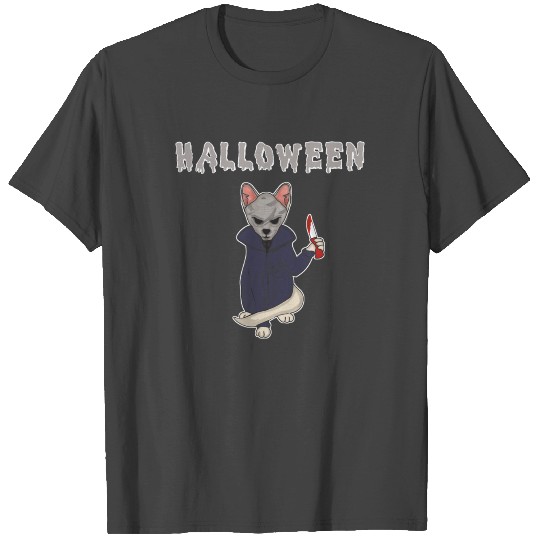 Halloween Michael Myers Killer Horror Cat Movie T Shirts