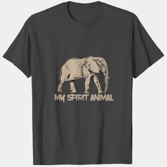 Animal Print - Elephant : My Spirit Animal T Shirts