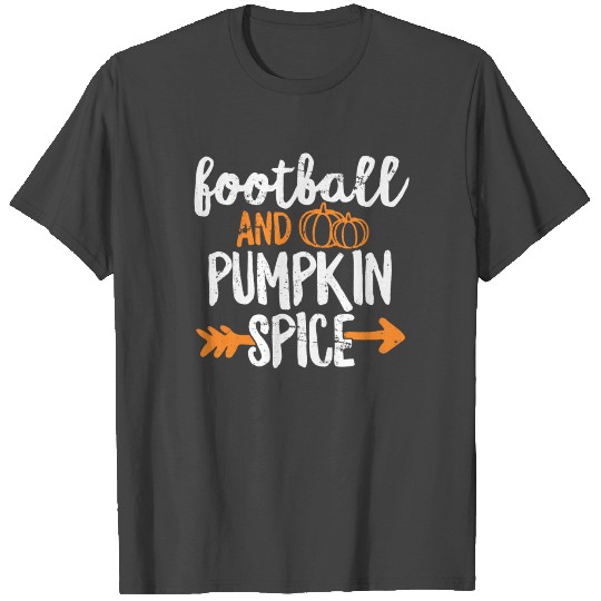Football And Pumpkin Spice T Shirts Fall Tailgate