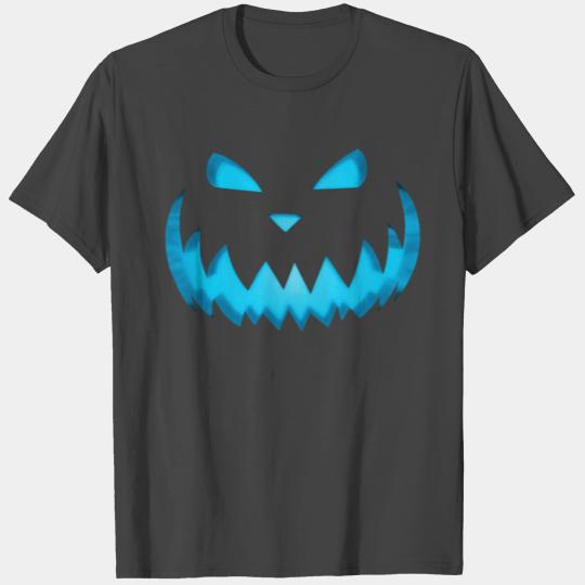 Scary Evil Pumpkin Face Halloween Jack-O-Lantern T Shirts