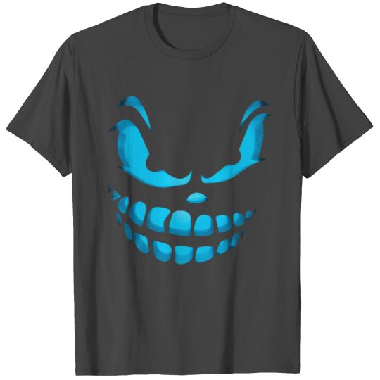 Scary Evil Pumpkin Face Halloween Jack-O-Lantern T Shirts