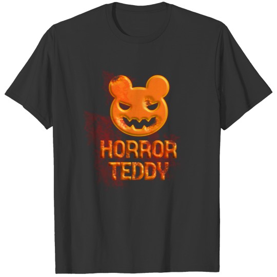 Horror Teddy Halloween Burn T-shirt