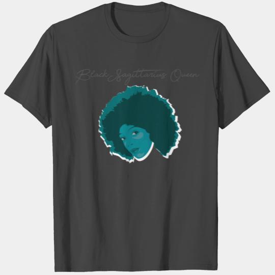 Funny Sagittarius - Black Queen - Astrology Sign T Shirts