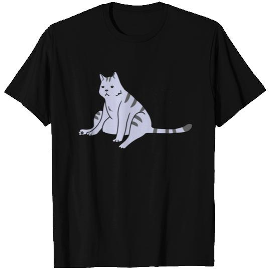 Slouchy Cat Meh T Shirts