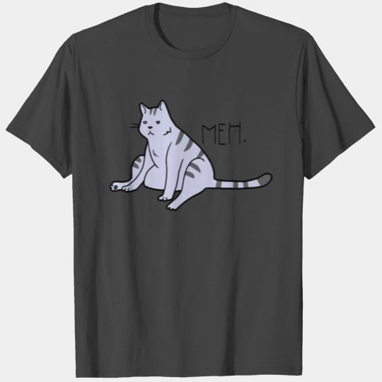 Slouchy Cat Meh T Shirts