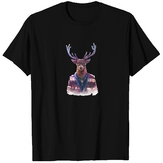 Stag Moose Antlers T Shirts