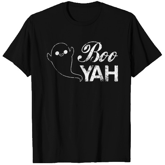 Boo YAH Ghost Boo Buh Poltergeist T Shirts