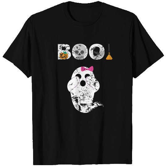 Boo Ghost Buh Poltergeist Sweet Bow Tie T Shirts