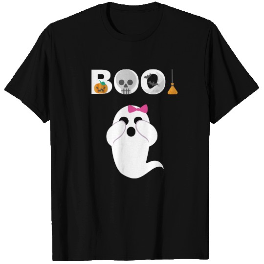 Boo Ghost Buh Poltergeist Sweet Bow Tie T Shirts
