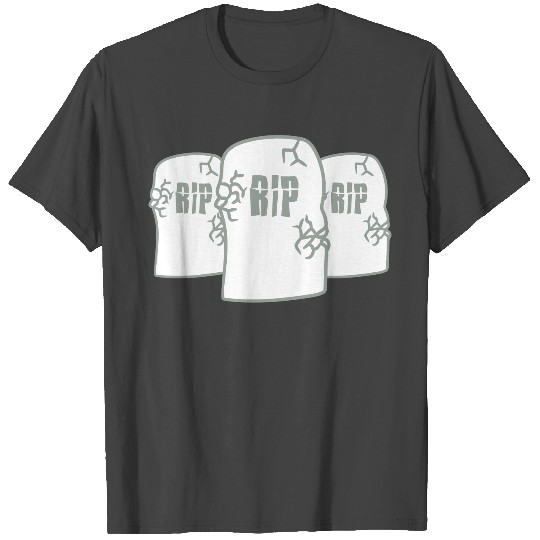 3 friends team cemetery dead gravestone death died T Shirts