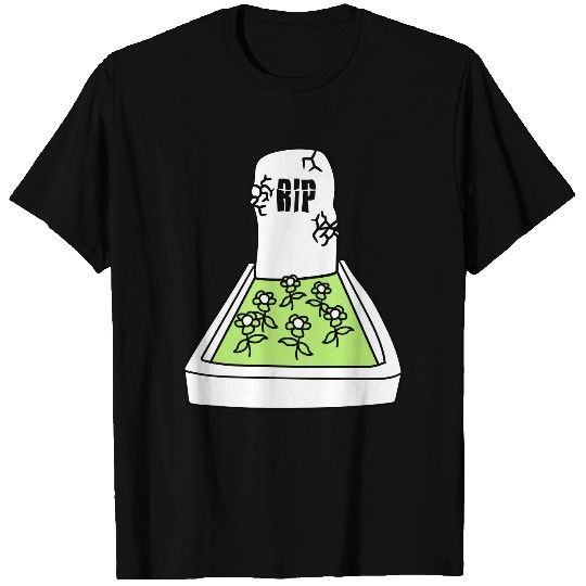 grave beet flowers cemetery dead gravestone death T Shirts