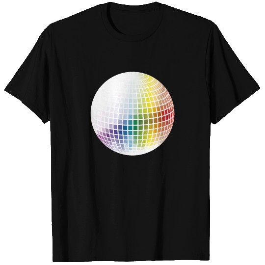 Rainbow Disco Ball T Shirts