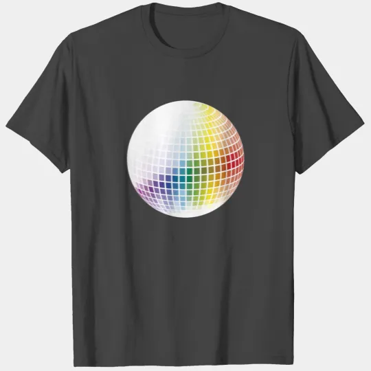 Rainbow Disco Ball T Shirts