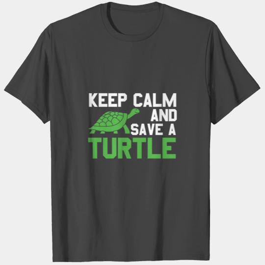Animal Print - Keep Calm And Save A Turtle T Shirts
