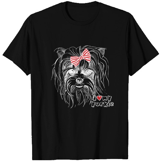 Yorkie Love T Shirts