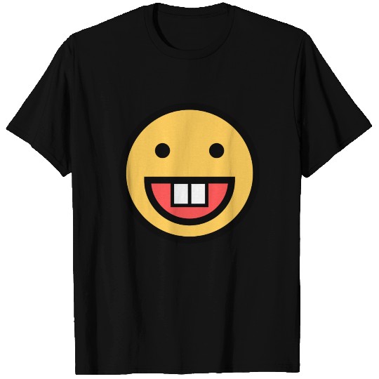 Smiley Face Big Tooth Out Smiling Teeth Mouth T Shirts
