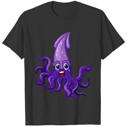 cartoon squid T-shirt