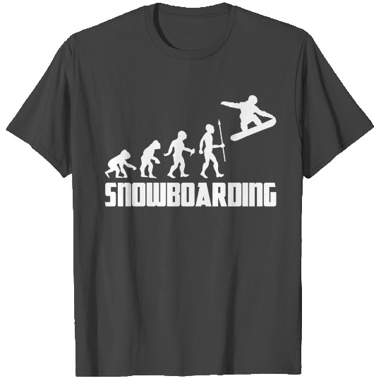 Evolution Snowboarding Snowboarder Winter Sports T Shirts