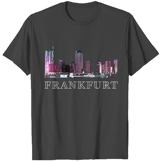 Frankfurt Skyline Germany Architecture Souvenir T Shirts