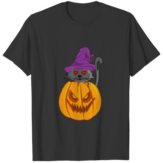 pumpkin cat T-shirt