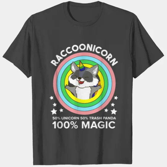 Raccoonicorn Raccoon Racoon Unicorn Trash Panda T Shirts