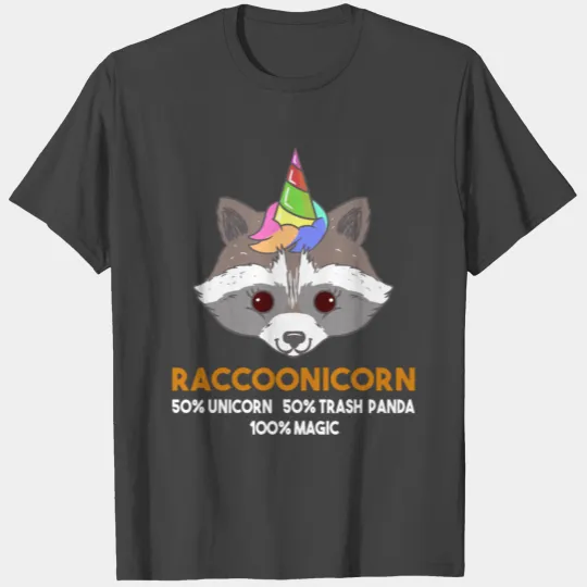 Raccoonicorn Raccoon Racoon Unicorn Trash Panda T Shirts