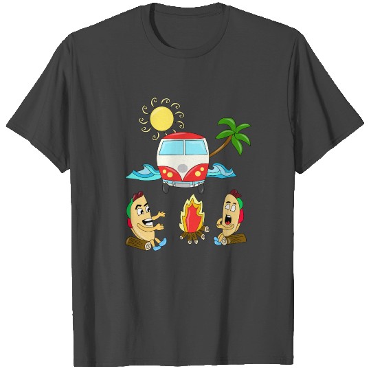 HALLOWEEN CAMPING VAN BEACH WITCH FUNNY GIFT TACOS T Shirts
