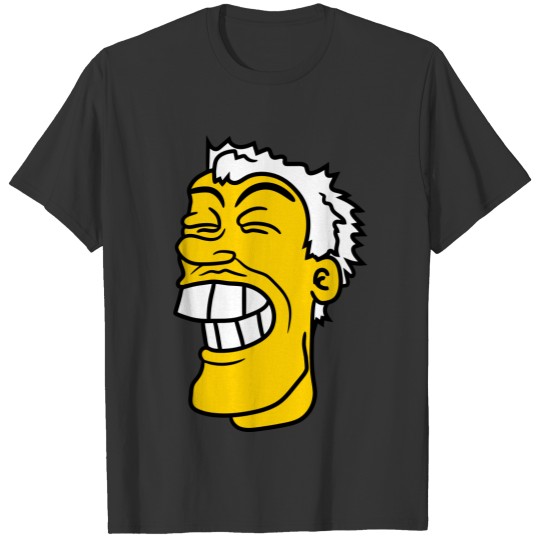 comic clipart face grin head cartoon funny man des T Shirts