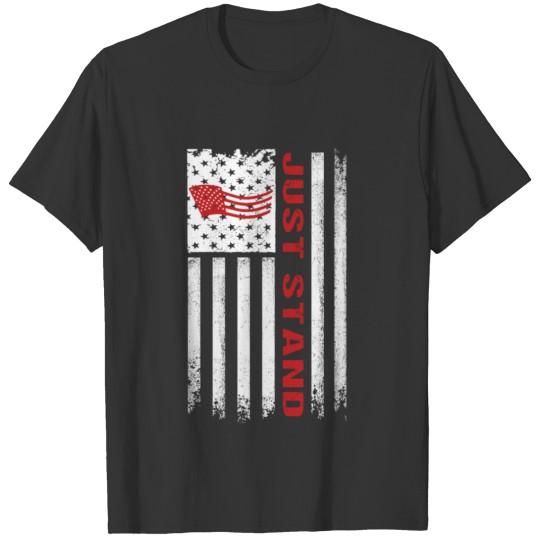 Just Stand Army Veteran Shirt T-shirt
