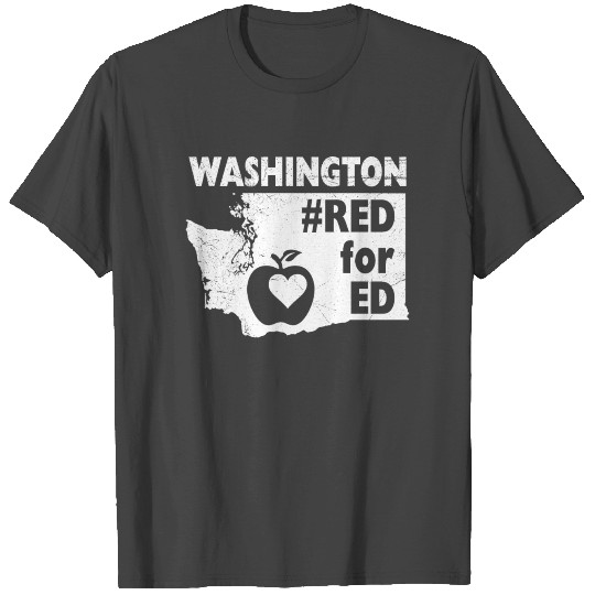 Red For Ed Washington State #RedforED Teacher T Shirts