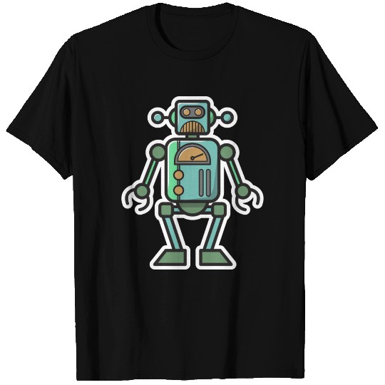Analog Robot vintage gift idea machine technology T Shirts