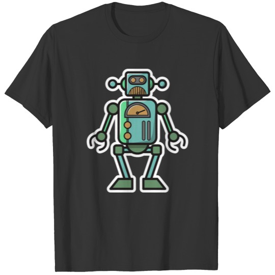 Analog Robot vintage gift idea machine technology T Shirts