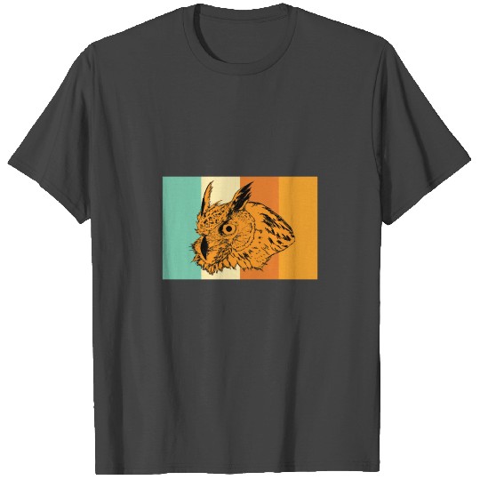 Animal print Owl bird gift T Shirts