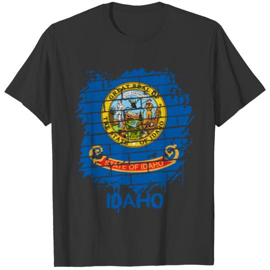 Graffiti Idaho State Flag T Shirts