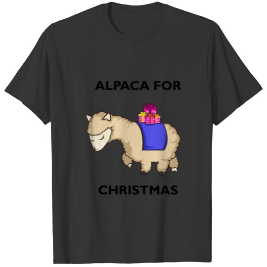 Alpaca Christmas Present Llama Pun Gift Idea T Shirts
