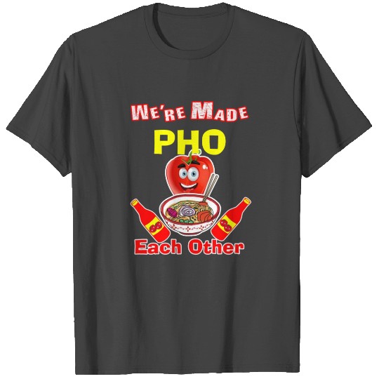 Pho Japanese Chinese Food Noodles Design T Shirts