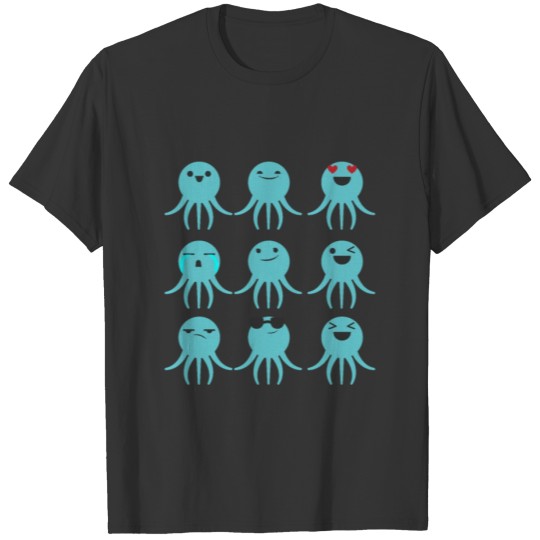 Cuttlefish Funny emotions T-shirt