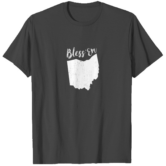 Bless 'Em Cleveland Ohio Football Fan T Shirts