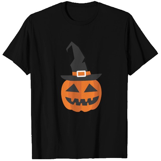Halloween 2018 Pumpkin With Black Witch Hat T Shirts
