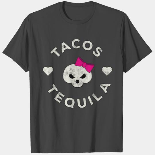 Sugar Skull Tacos Tequila T Shirts