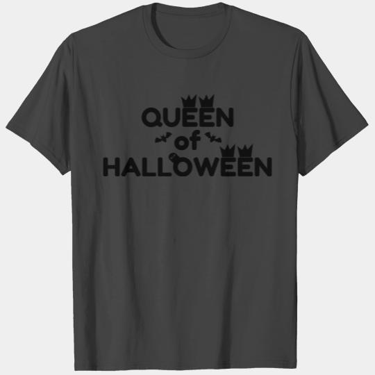 Queen of Halloween Crown Bat Gravestone T Shirts