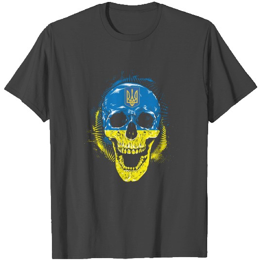 Ukraine Skull Gift Country Orthodox Church T Shirts