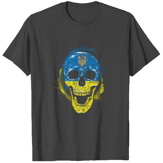 Skull Ukraine T Shirts