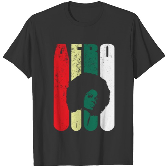 BLACK WOMAN VINTAGE AFRO FUNNY GIFT MAGIC BEAUTY T Shirts