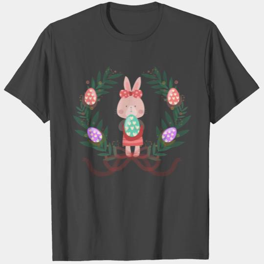 Funny Easter - Bunny Holding Eggs -Religious Humor T Shirts