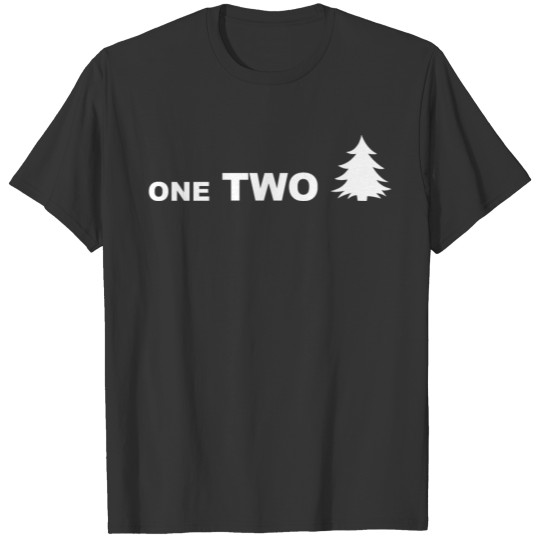 Christmas Tree | Funny One Two Tree T-shirt