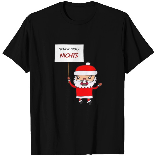 Grumpy Santa with shield T Shirts